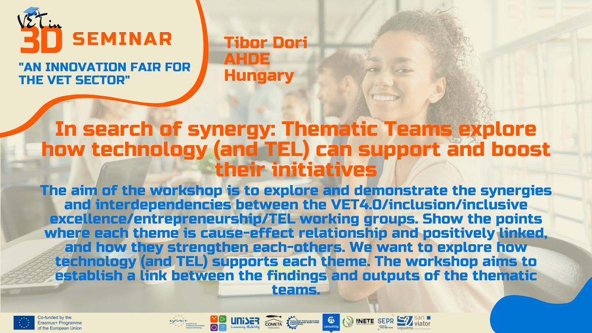 In search of synergy: Thematic Teams explore how technology (and TEL) can support and boost their initiatives